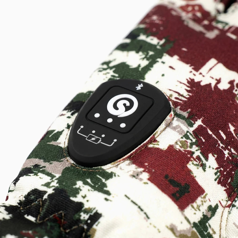Heat setting control on Rock Camo Hunting Gloves