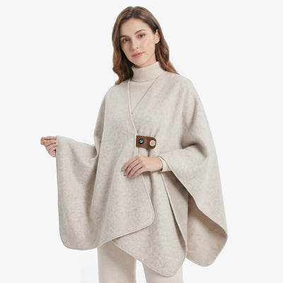 Graphene Heated Shawl with 3 Heat Levels and Ultra-Soft Wool-Touch Fabric