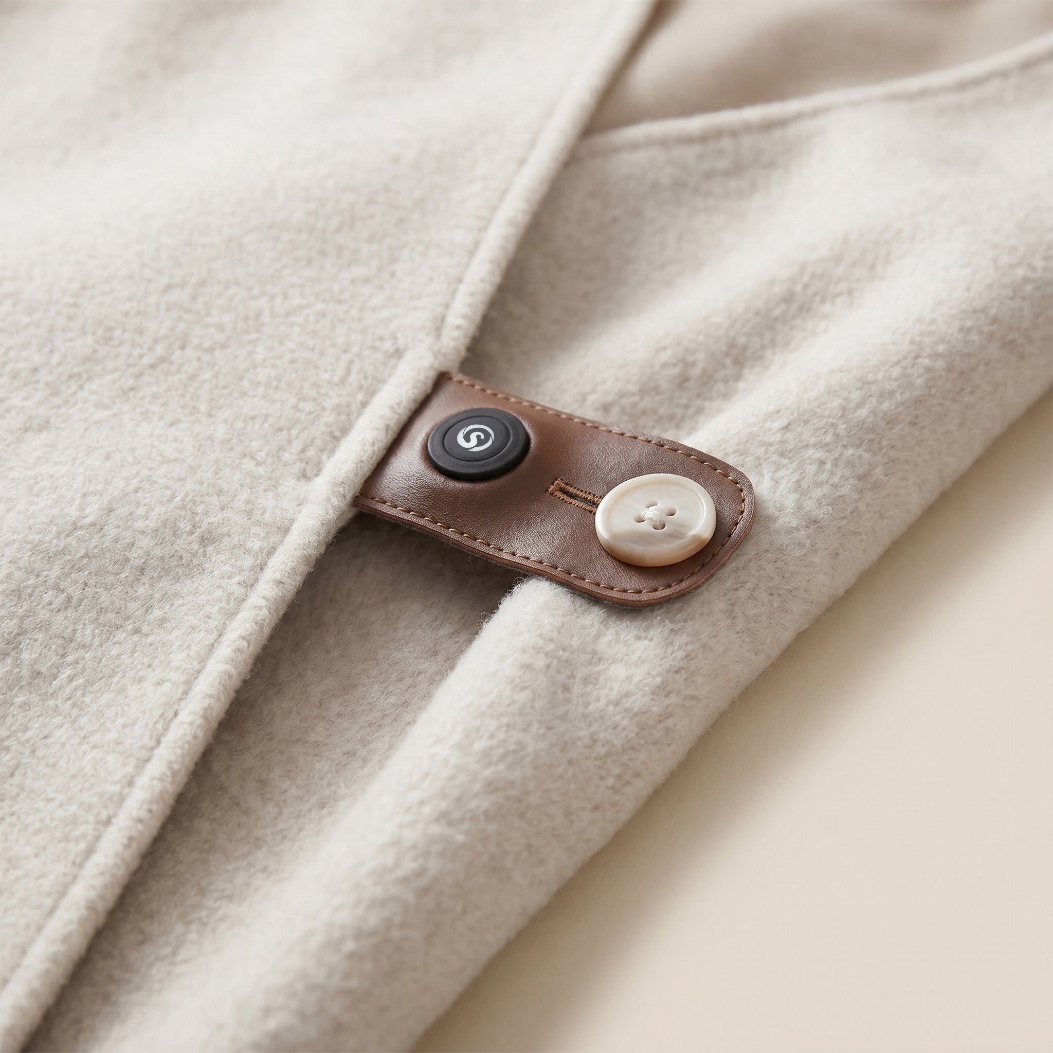 Graphene Heated Shawl with 3 Heat Levels and Ultra-Soft Wool-Touch Fabric