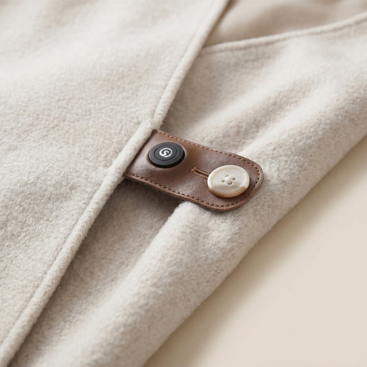 Graphene Heated Shawl with 3 Heat Levels and Ultra-Soft Wool-Touch Fabric