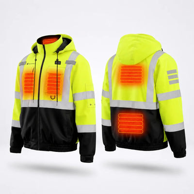 Savior Heat High-Visibility Utility Heated Work Jacket in water-resistant construction