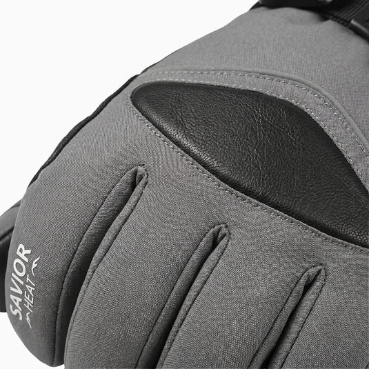 Heated ski gloves feature a TPU waterproof membrane that enhances weather resistance.