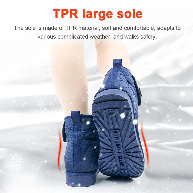 Heating zone coverage on SAVIOR Heated Warm Indoor Cotton Boots