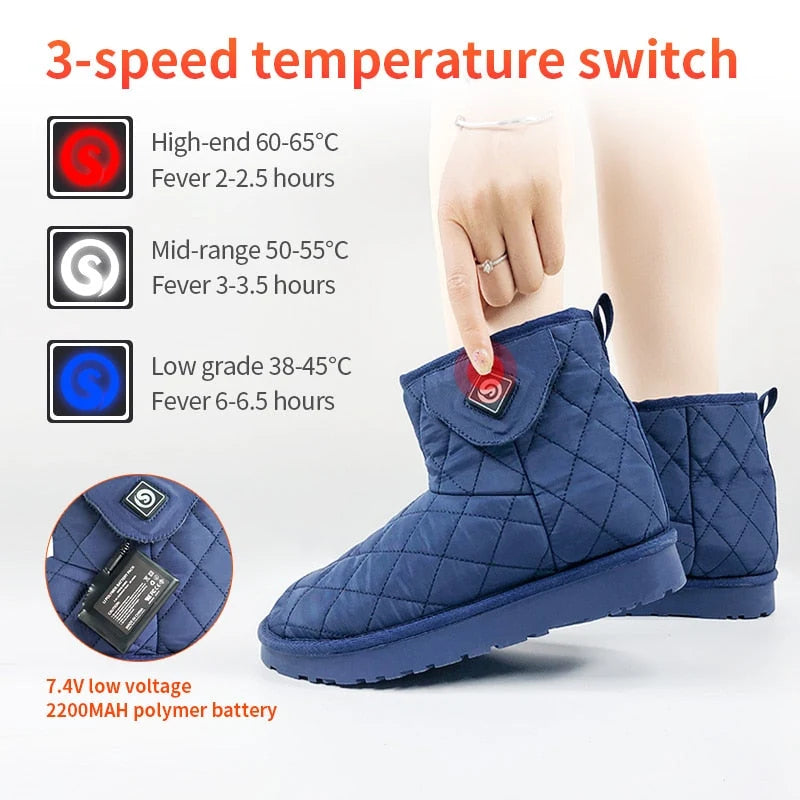 SAVIOR Heated Warm Indoor Cotton Boots closer product view