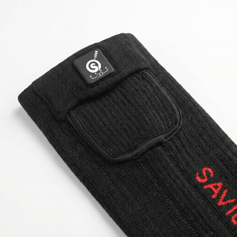 Chargez l'image dans la visionneuse de la galerie, Chaussettes chauffantes Savior HEAT pour hommes et femmes Chaussettes à batterie pour pieds froids Chaussettes électriques thermiques pour le camping Chauffe-pieds d'hiver
