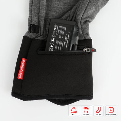 Batería recargable de iones de litio de 7,4 V y 2200MAH para calefacción, guantes, calcetines, sombrero, pasamontañas, máscara de esquí, ropa interior térmica (2 piezas incluidas)