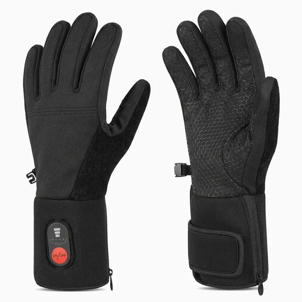 savior beheizte handschuhe mit wiederaufladbare lithium-ionen-batterie Saviour Heat batteriebeheizte dünne elektrisch thermisch Radfahren Motorradfahren Skifahren Angeln Wandern Arthritis Color:Metallicgrey/White Vaude Proof Offroad M Lacrosse Drücken Sie die ON/OFF