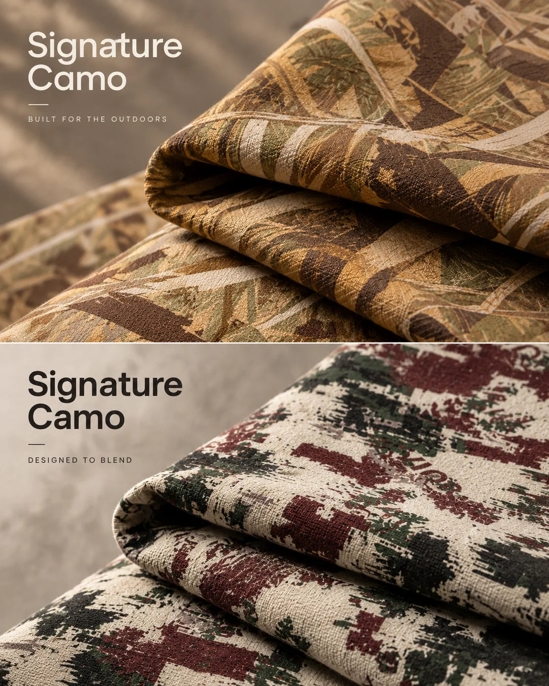 SAVIOR HEAT signature camo pattern fabric
