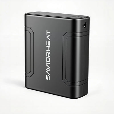 SAVIORHEAT black battery pack for heated clothing and heated vests