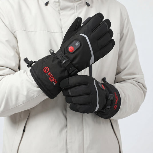 Designed for a wide range of winter activities, these heated gloves are ideal for skiing, snowboarding, ice skating, commuting, and outdoor work.