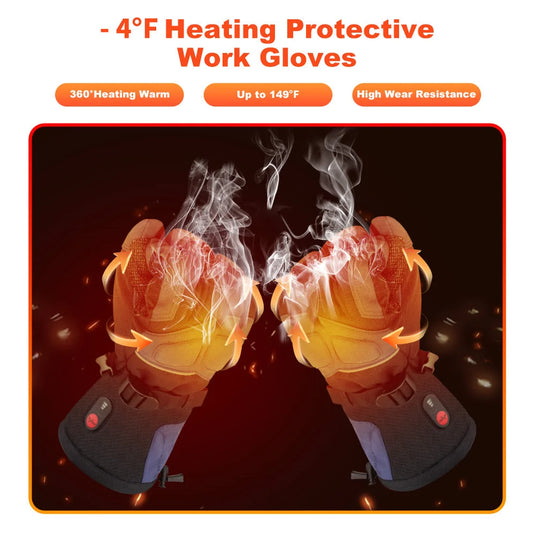 Durable Heated Work Gloves detail view