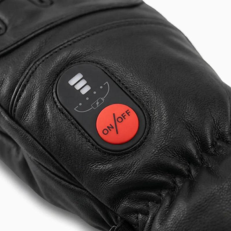 Load image into Gallery viewer, Heat setting control on Full Leather Heated Gloves
