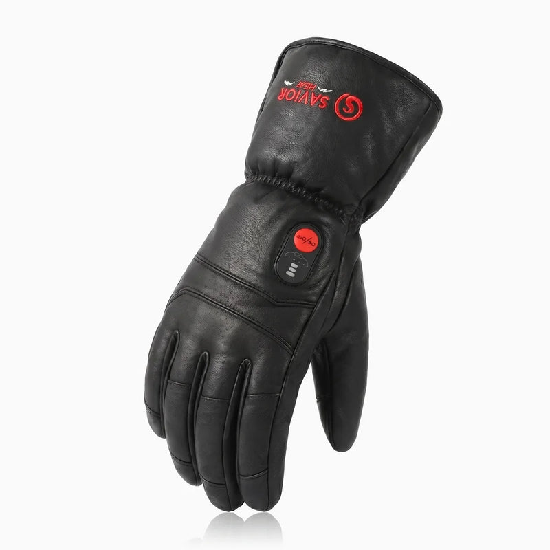 Load image into Gallery viewer, Waterproof windproof design of Full Leather Heated Gloves
