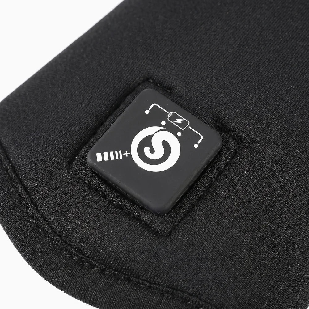 Three-level heating control button on heated glove liners