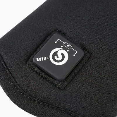 Three-level heating control button on heated glove liners
