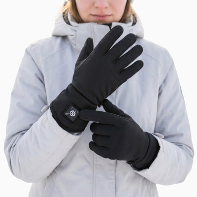 Heated glove liners for winter sports and outdoor use
