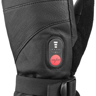 Full Leather Heated Mittens detail view