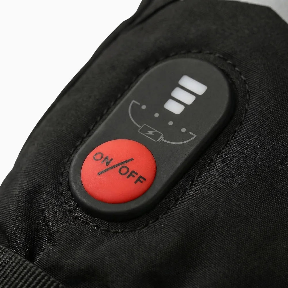 Heat setting control on Classic Heated Winter Gloves