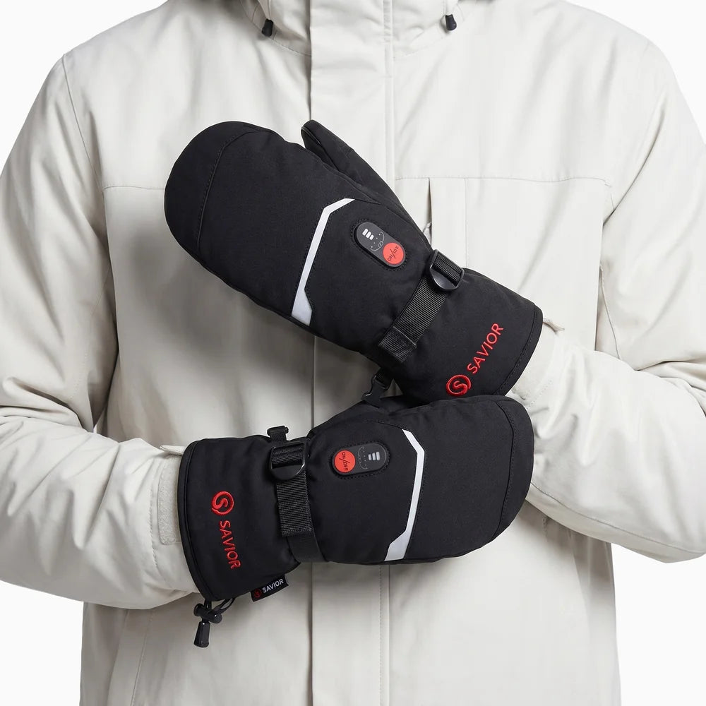 Classic Heated Winter Mittens for skiing