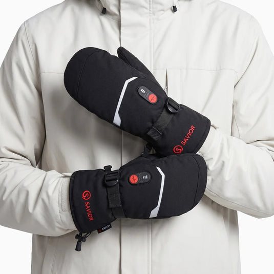 Classic Heated Winter Mittens for skiing