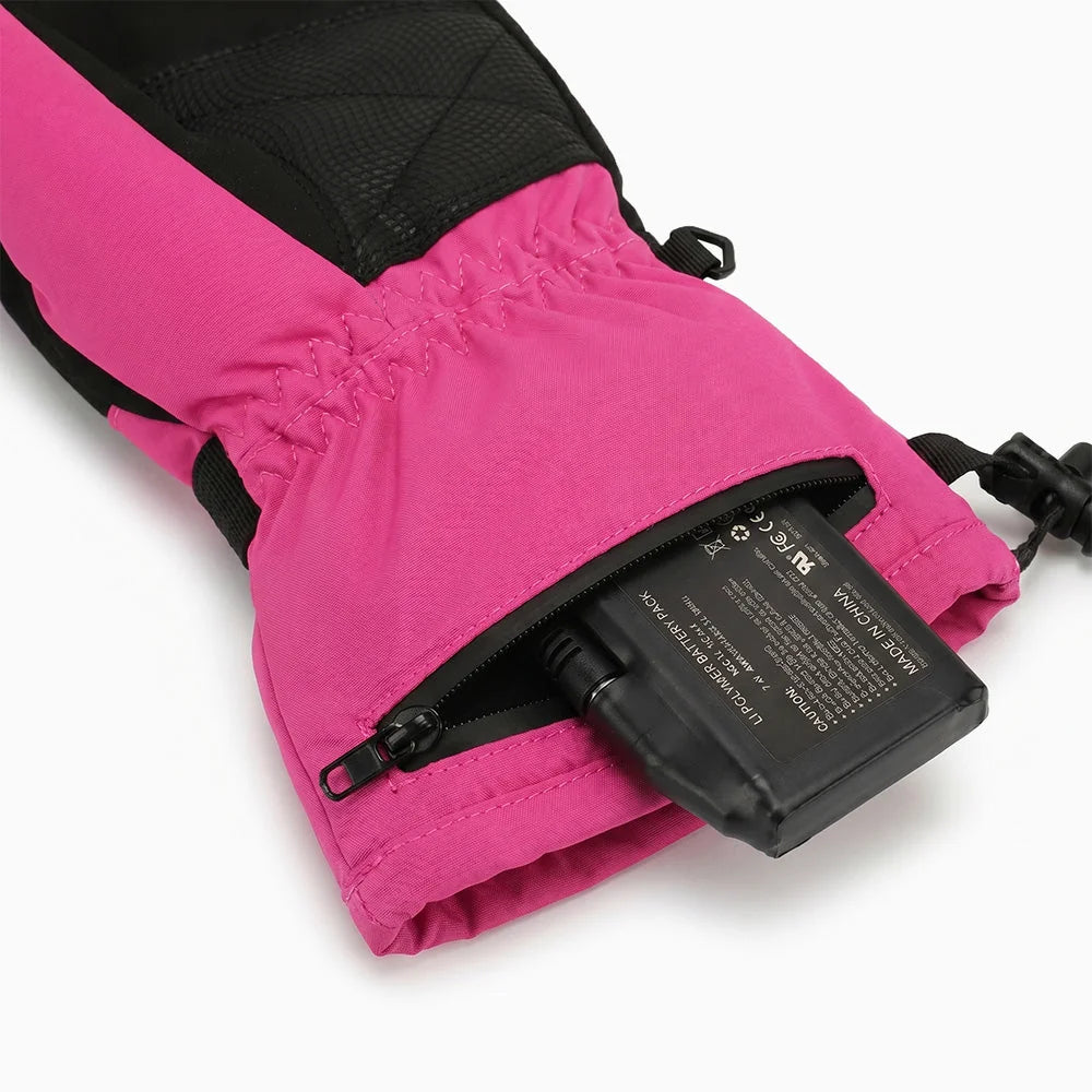 Rechargeable battery pack for Kids Heated Mittens Pink