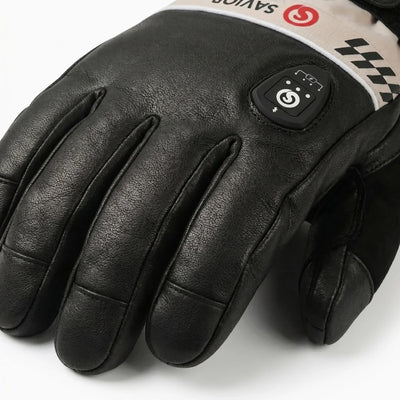 Waterproof windproof design of Goatskin Heated Ski Gloves