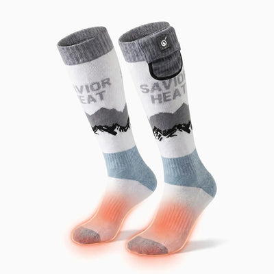 Heating zone coverage on Merino Wool Heated Socks