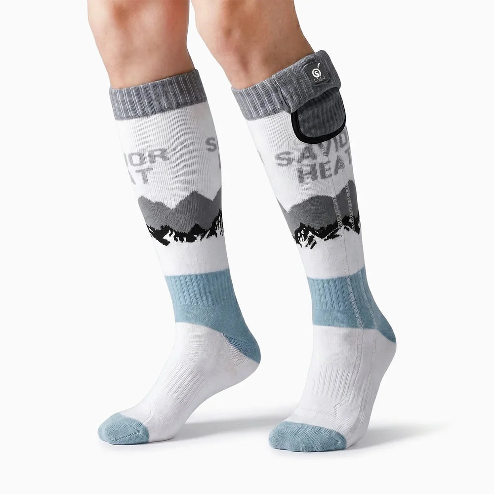 Merino Wool Heated Socks for skiing