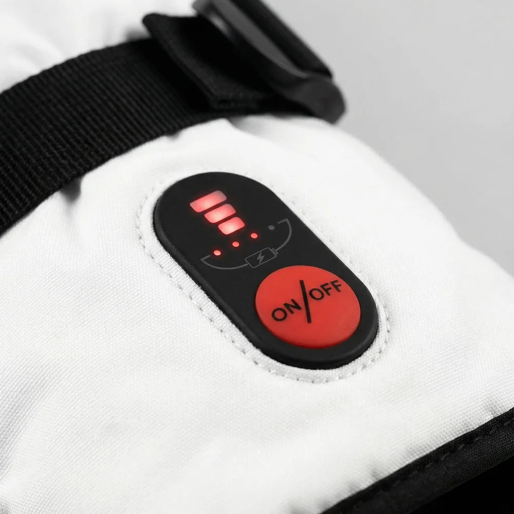Heating zone coverage on Heated Snow Mittens