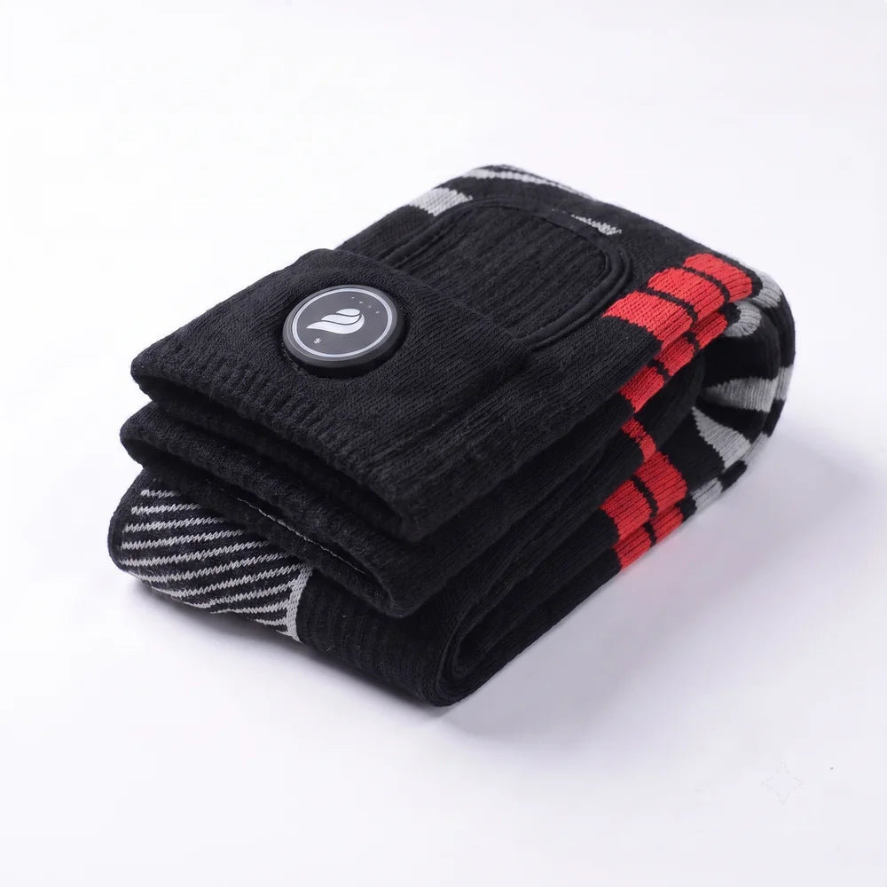 Savior Heat Silverline All-Around Comfort Heated Ski Socks in wool-blend fabric