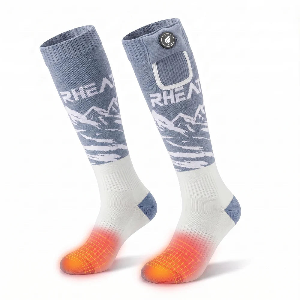 Heating zone coverage on Savior Heat Heat-Transfer Arch Support Heated ski Socks