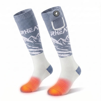 Heating zone coverage on Savior Heat Heat-Transfer Arch Support Heated ski Socks