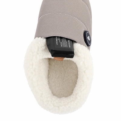 Savior Heat Adjustable-Cuff Heated Slippers powered by rechargeable battery