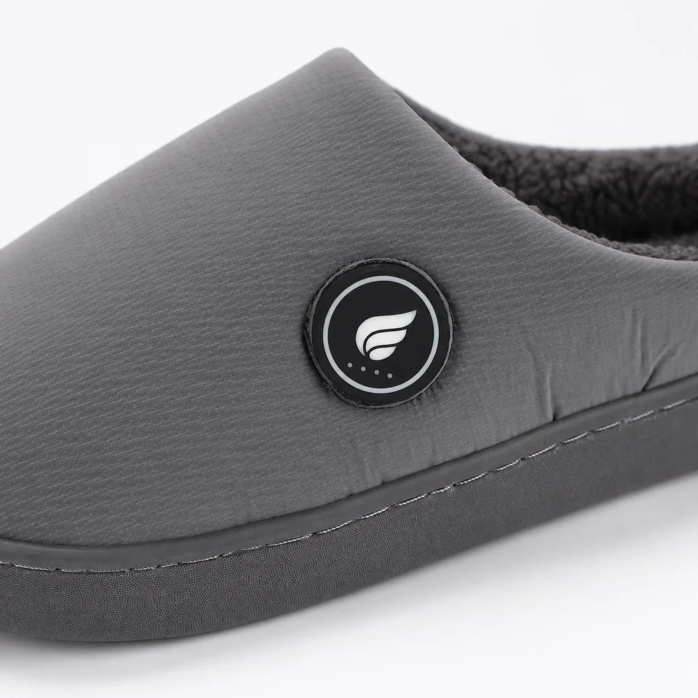 Savior Heat Easy Slip-On Heated Slippers powered by rechargeable battery