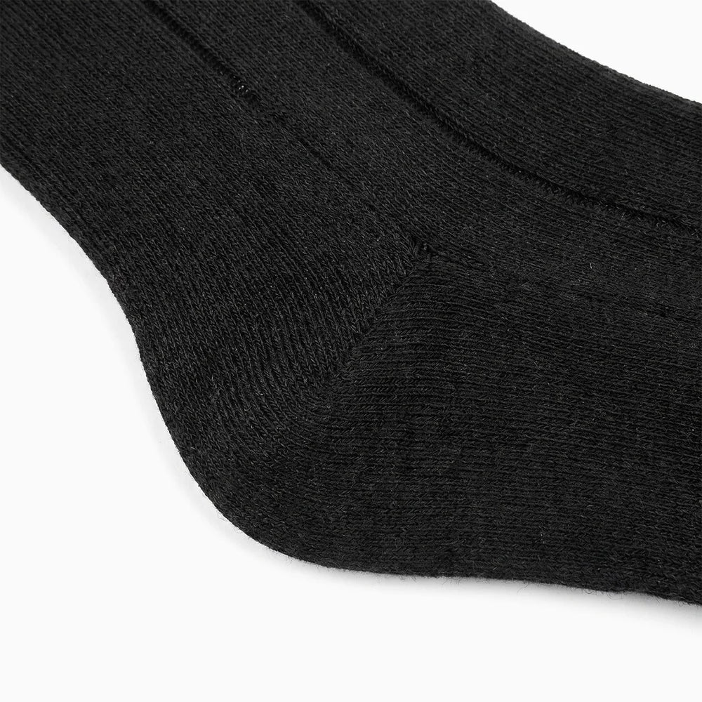 Reinforced heel and toe detail of Heated Snowboard Socks