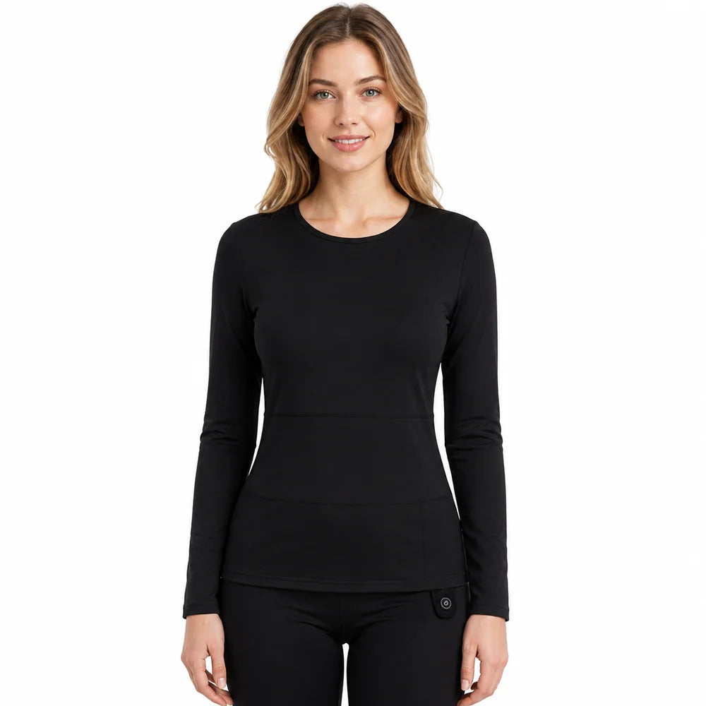 Savior Heat Women's Soft Wool-Blend Heated Base Layer Top main product view