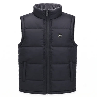 Heating zone coverage on Savior Heat Men's Drawcord-Hem Heated Vest