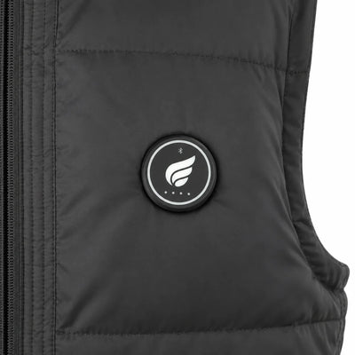 Savior Heat Men's Drawcord-Hem Heated Vest powered by rechargeable battery