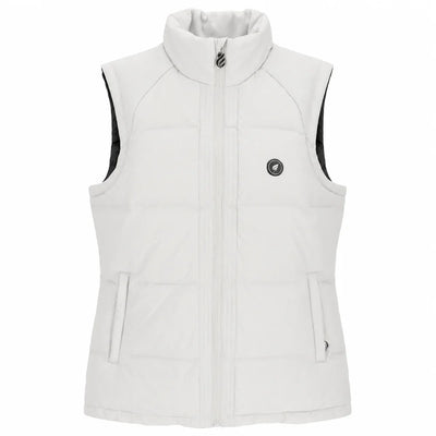 Heating zone coverage on Savior Heat Women's Drawcord-Hem Heated Vest