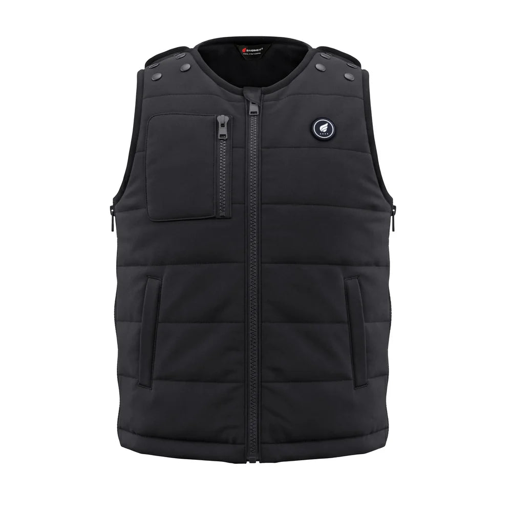 Heating zone coverage on Savior Heat Kids' Adaptive-Fit Smart Heated Vest