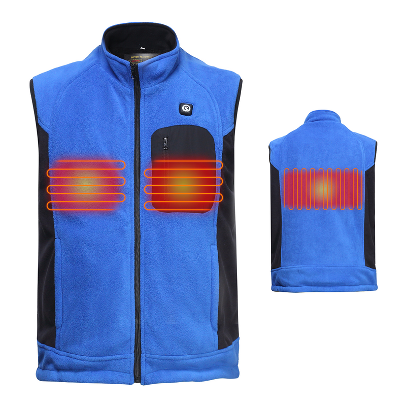 Load image into Gallery viewer, Savior Men&#39;s Fleece Battery Heated Vest
