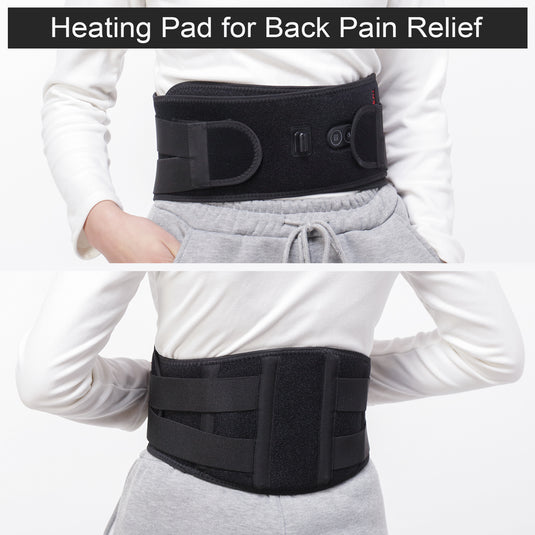 Cordless Heating Pad for Back Pain Relief - Heat Belt for Back Pain Relief,  Comfortable Rechargeable Heated Back Wrap, Heated Back Brace for Lower