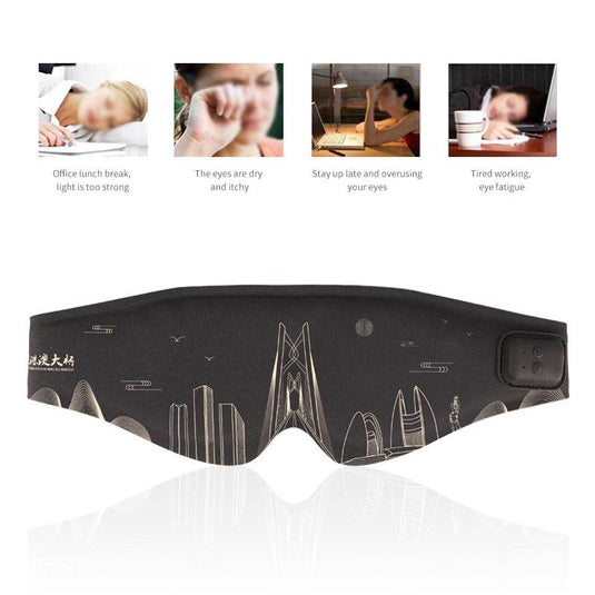 Graphene Heated Eye Mask Massage Vibration