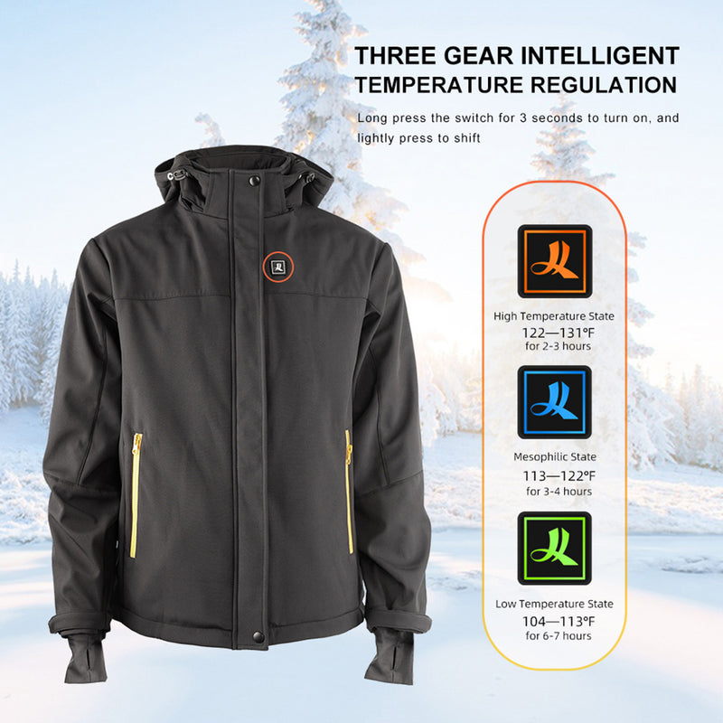 Men Heated Jacket Winter Outdoor Warm Clothing Heated for Riding Skiing  Fishing Charging Via Heated Coat : : Clothing, Shoes & Accessories