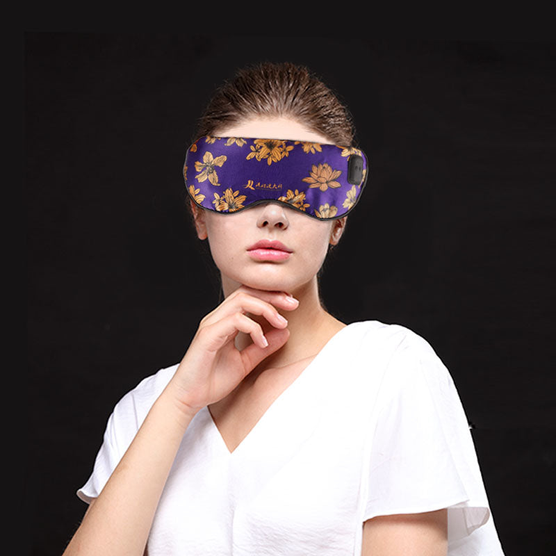 Cargue la imagen en el visor de la galería, Silk Massage Heating Eye Mask Vibration
