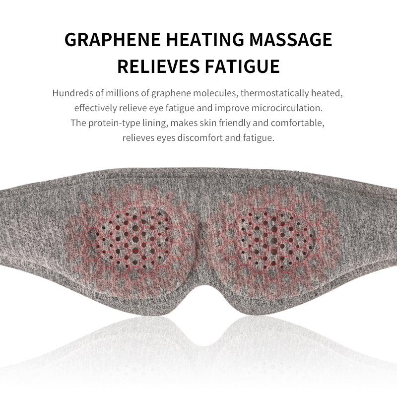 Cargue la imagen en el visor de la galería, Graphene Heated Eye Mask Massage Vibration
