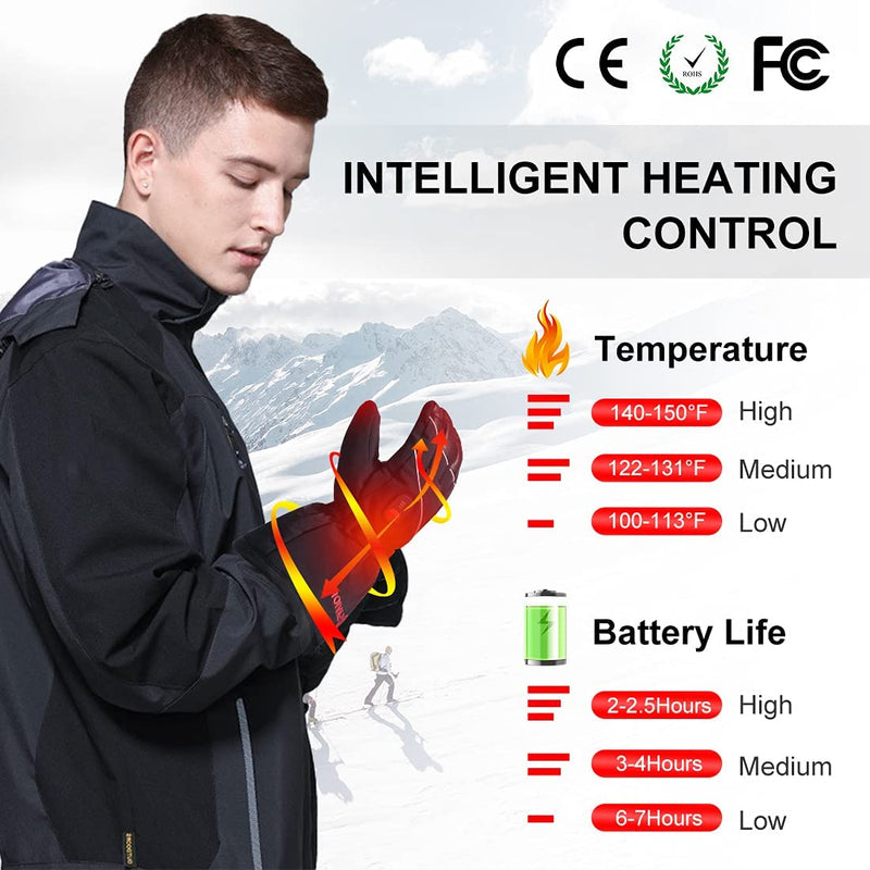 Load image into Gallery viewer, Savior Leather Waterproof Heated Gloves
