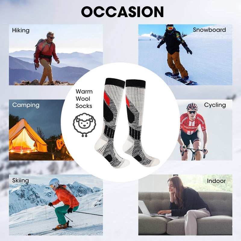 Load image into Gallery viewer, High Performance Ski Merino Wool Socks
