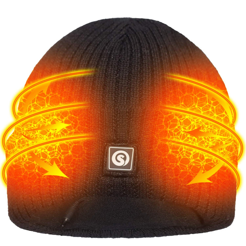 Load image into Gallery viewer, H08 Heated Hat Black/Grey
