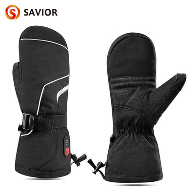 Savior Winter Warm Sport Snow Ski Heated Mittens Gloves main product view